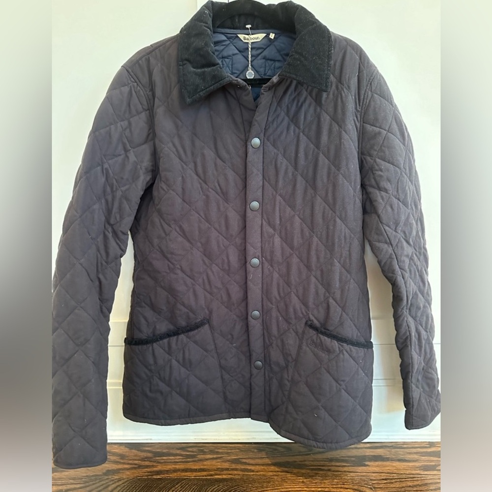 NWT Barbour Bridle Quilted Jacket - Men’s Medium - Navy